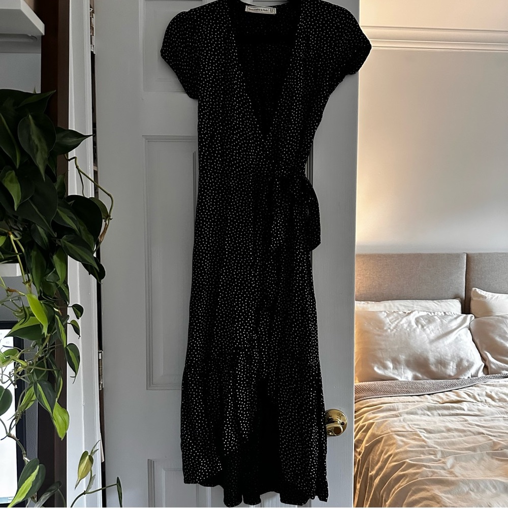 Abercrombie Midi Dress with Tie Waist